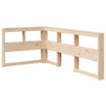 Cabecero Librería de Madera de Pino Maciza en L de 80 cm
