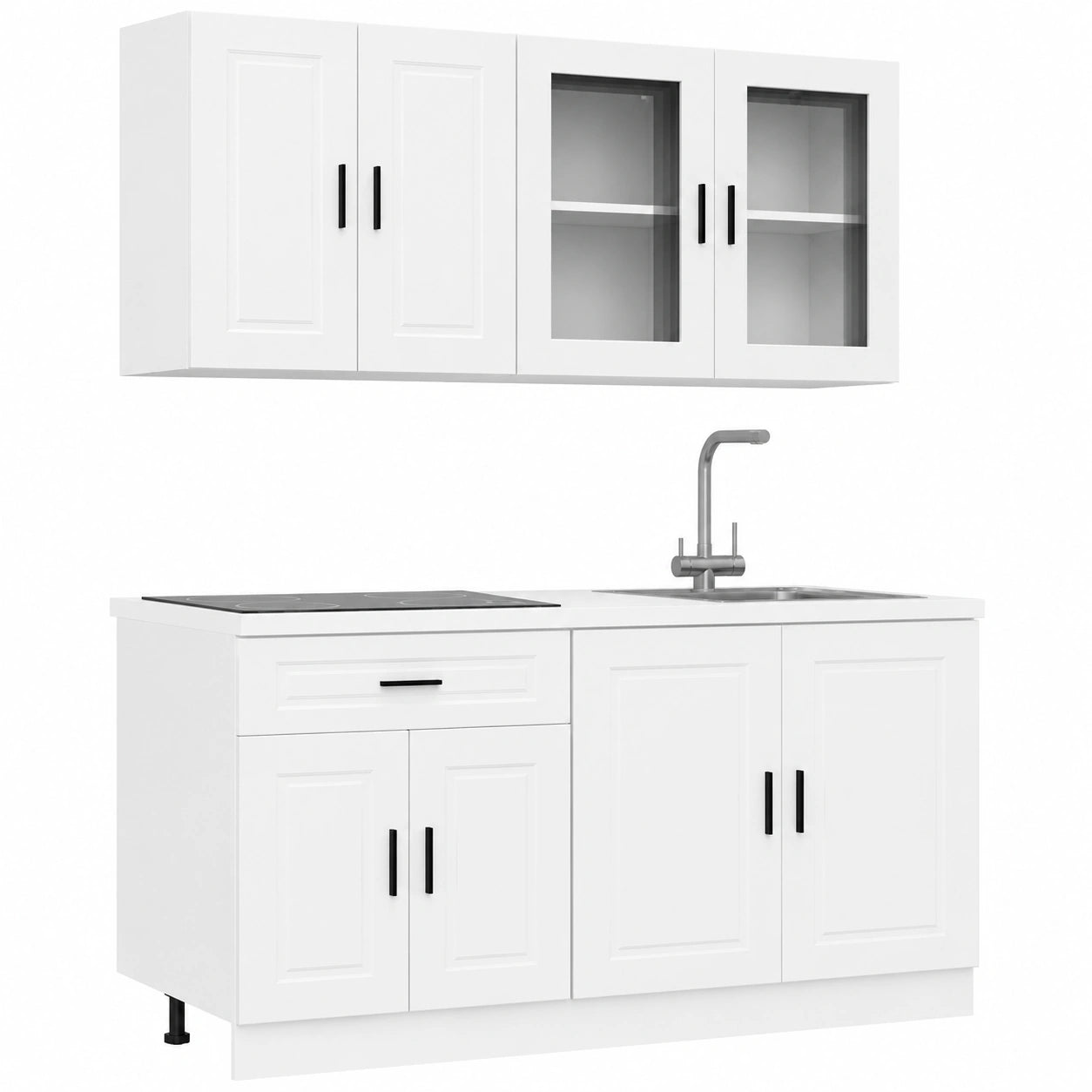 Conjunto de Cocina Completo 4 Piezas Blanco IKAYAA