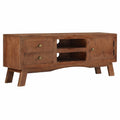 Mueble de TV de Madera de Mango 110x30x40 cm para Sala de Estar