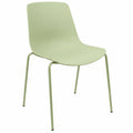 Conjunto de Sillas de Comedor de Diseño Moderno en Polipropileno y Metal - Disponibles en Packs de 1, 2 y 4 - Color Negro y Verde