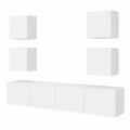 Conjunto Moderno de Muebles de Salón para TV de 6 Piezas en Blanco
