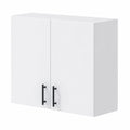 Armario de Cocina Blanco Brillo 80 cm, 2 Puertas y 1 Estante