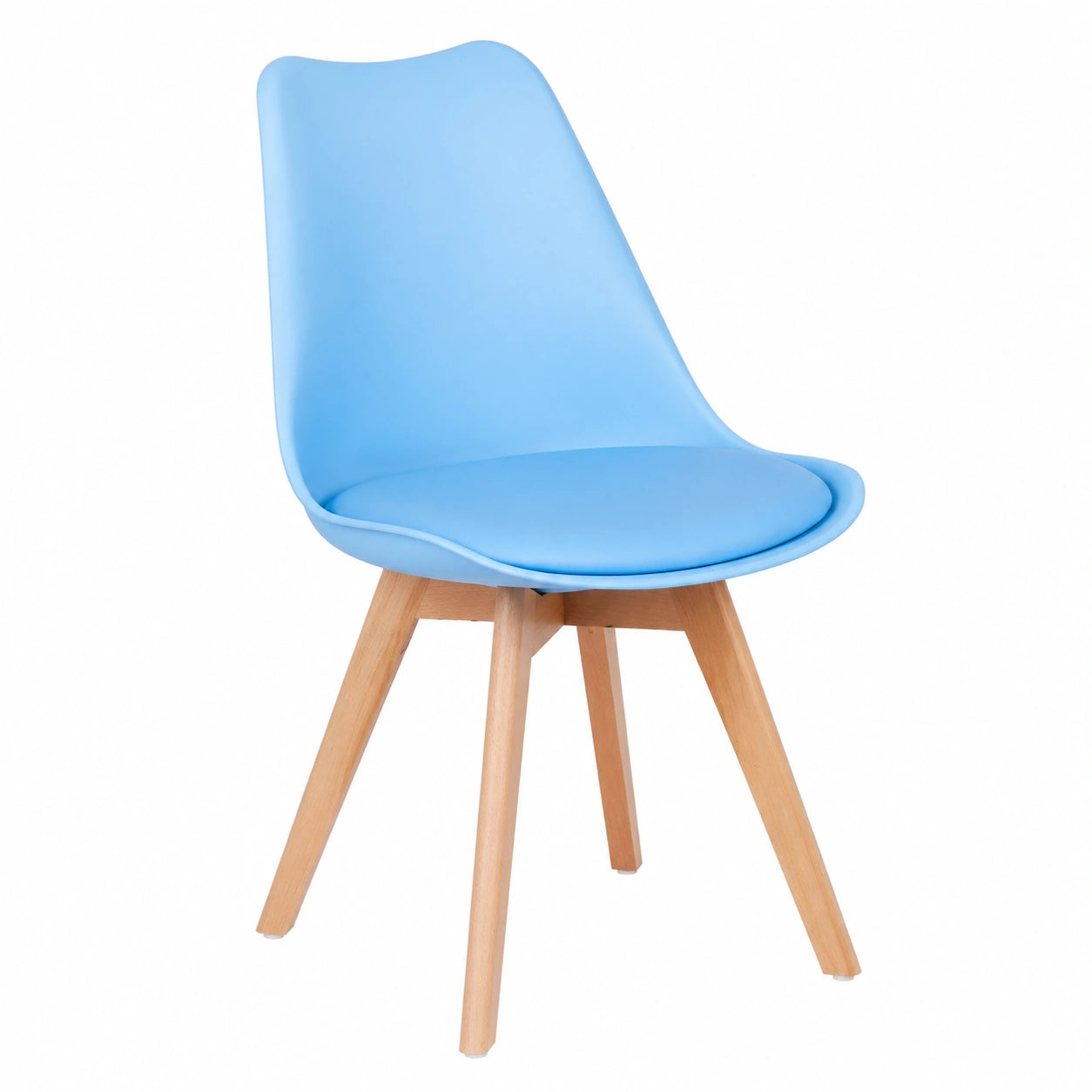 Conjunto de 4 Sillas de Comedor Synk Basic Azul Claro