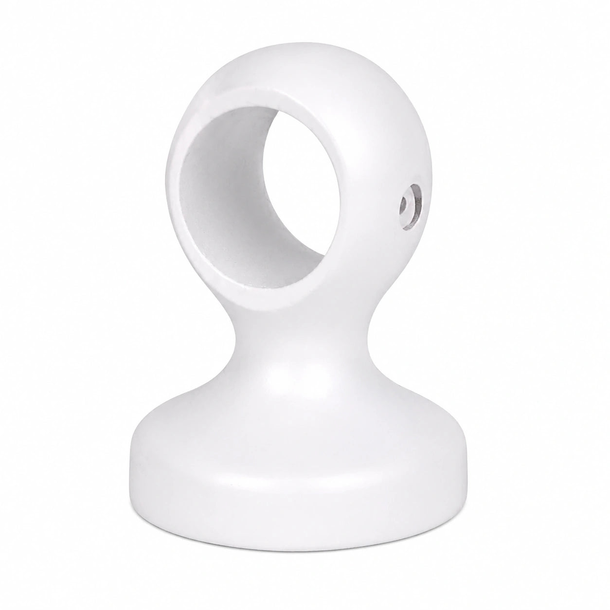 Set de 2 Soportes Decorativos para Barras de Cortina 28mm, Montaje en Pared o Techo, Blanco