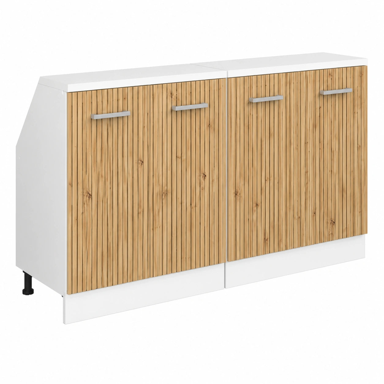 Vicco Conjunto de Armarios para Techos Inclinados, Roble Artesanal, Juego de 2, Ideal para Almacenamiento Eficiente