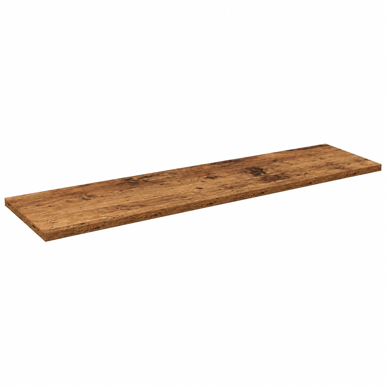 Conjunto de 4 Estantes Modernos Marrón 80x20x1,5 cm para Sala de Estar
