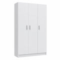 Armario Almacenamiento 3 Puertas Blanco Mate 109x180x37 cm