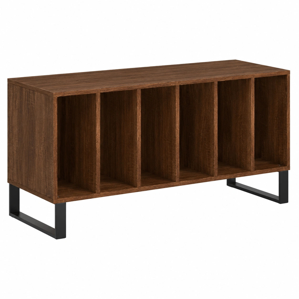 Estantería para Discos de Madera de Roble 100x38x48 cm