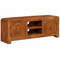 Mesa de TV de Madera Maciza con Acabado de Miel 120x30x40 cm