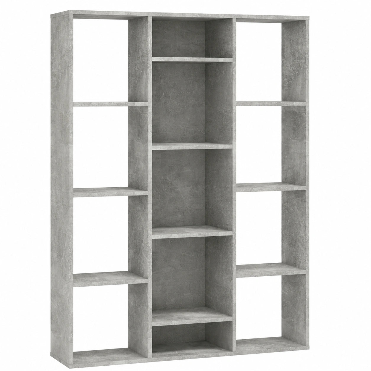 Estantería de Madera Gris para Decoración de Interiores 100x24x140cm