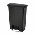 Rubbermaid Slim Jim - Cubo de Basura con Pedal, 50L, Negro