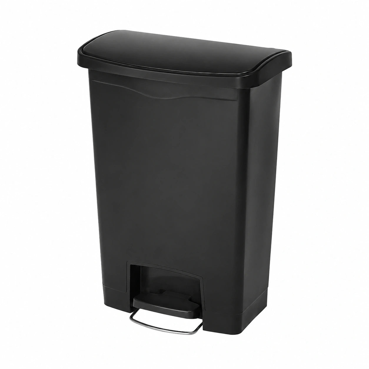 Rubbermaid Slim Jim - Cubo de Basura con Pedal, 50L, Negro
