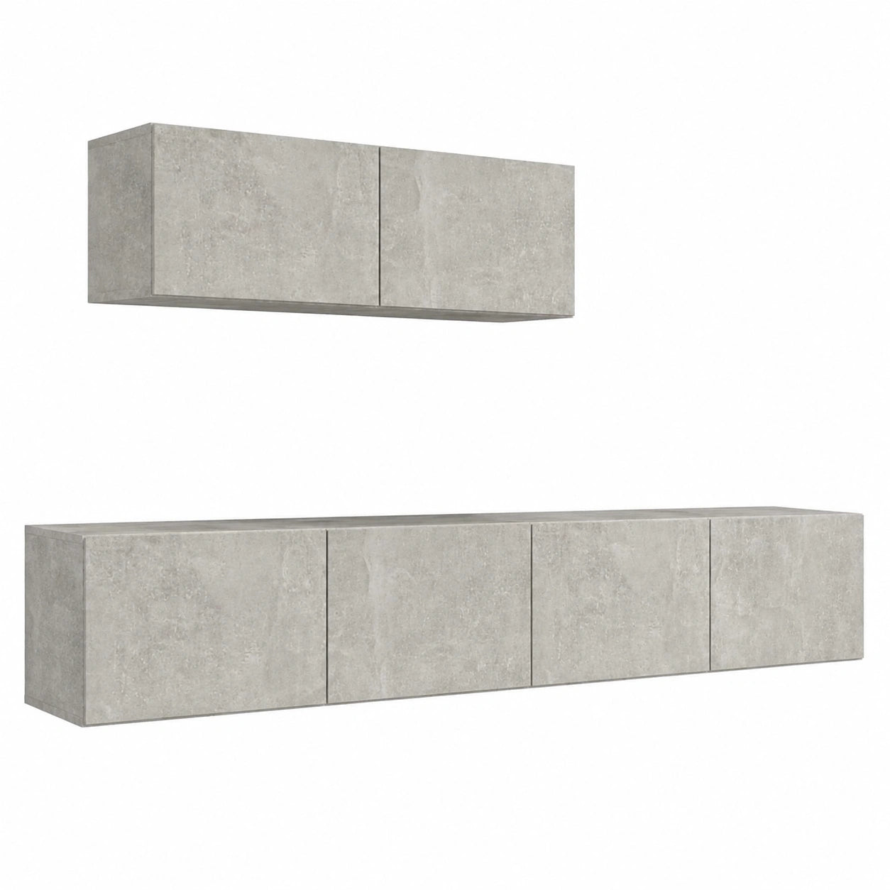 Conjunto de Muebles de Salón para TV de 3 Piezas, Madera Gris Hormigón