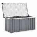 Cofre de Jardín Multiusos de Resina Gris 129x67x65 cm - Banco y Almacenaje Exteriores